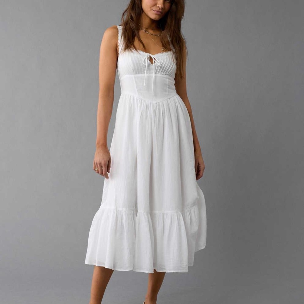 NWT AE Corset Midi Dress - Picture 2 of 8